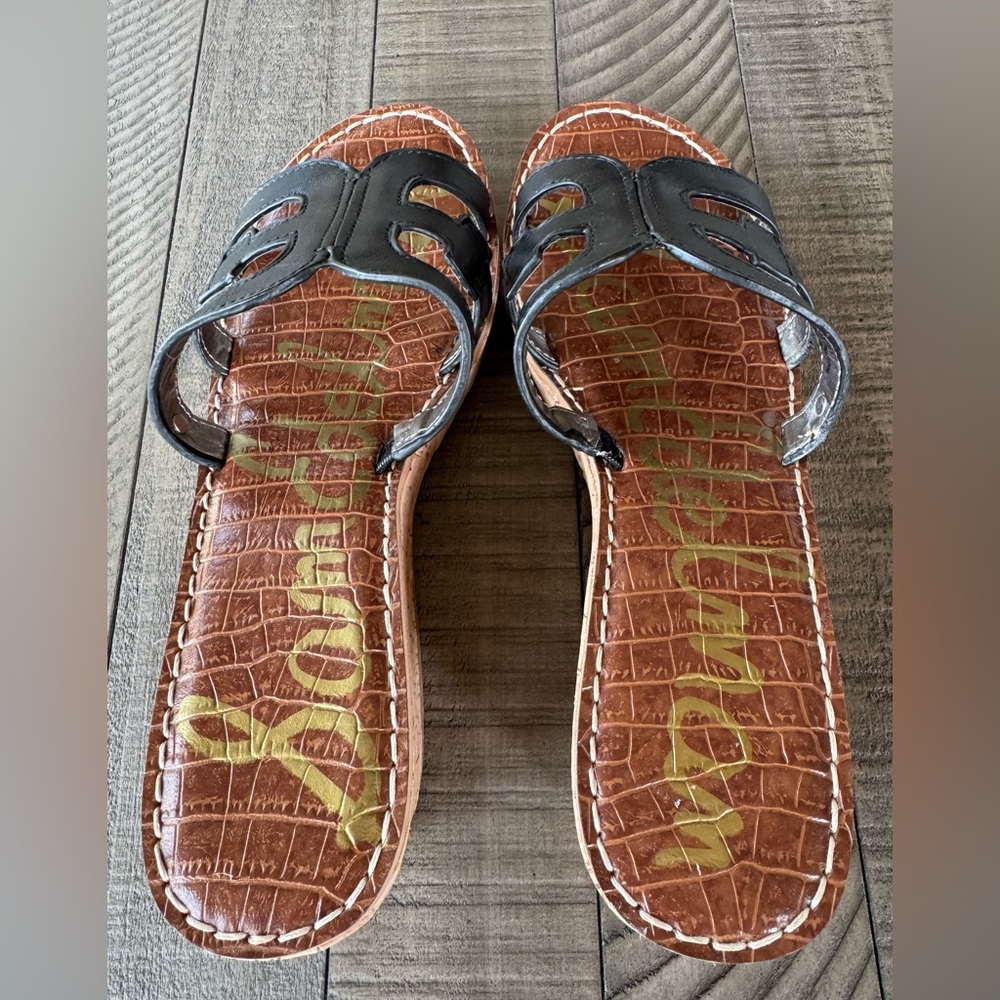 Sam Edelman Regis Leather Slip-On Wedge Sandal Women's Size 9.5 (NWT) - Picture 6 of 16